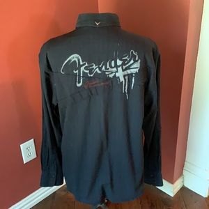 Men’s XL Fender Custom Shop embellished shirt